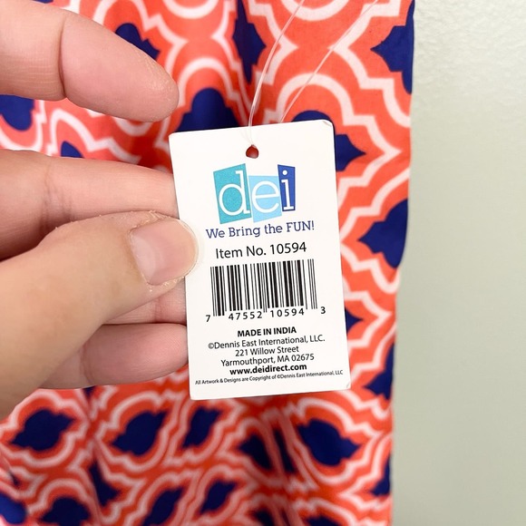 Just Style Designed in America Women's Printed Straight Leg Pants Size XL NWT - Picture 7 of 9